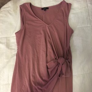 Anthropologie DREW Mauve Wrap Dress